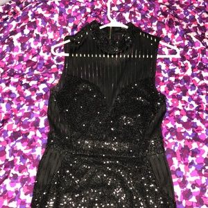 Black Sequin Dress